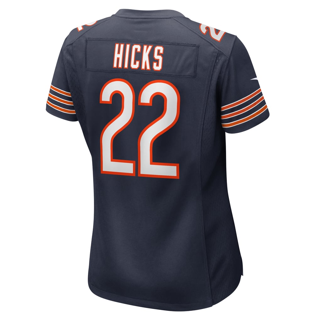 Women's Chicago Bears Elijah Hicks Nike Navy Team Game Jersey - Image 4