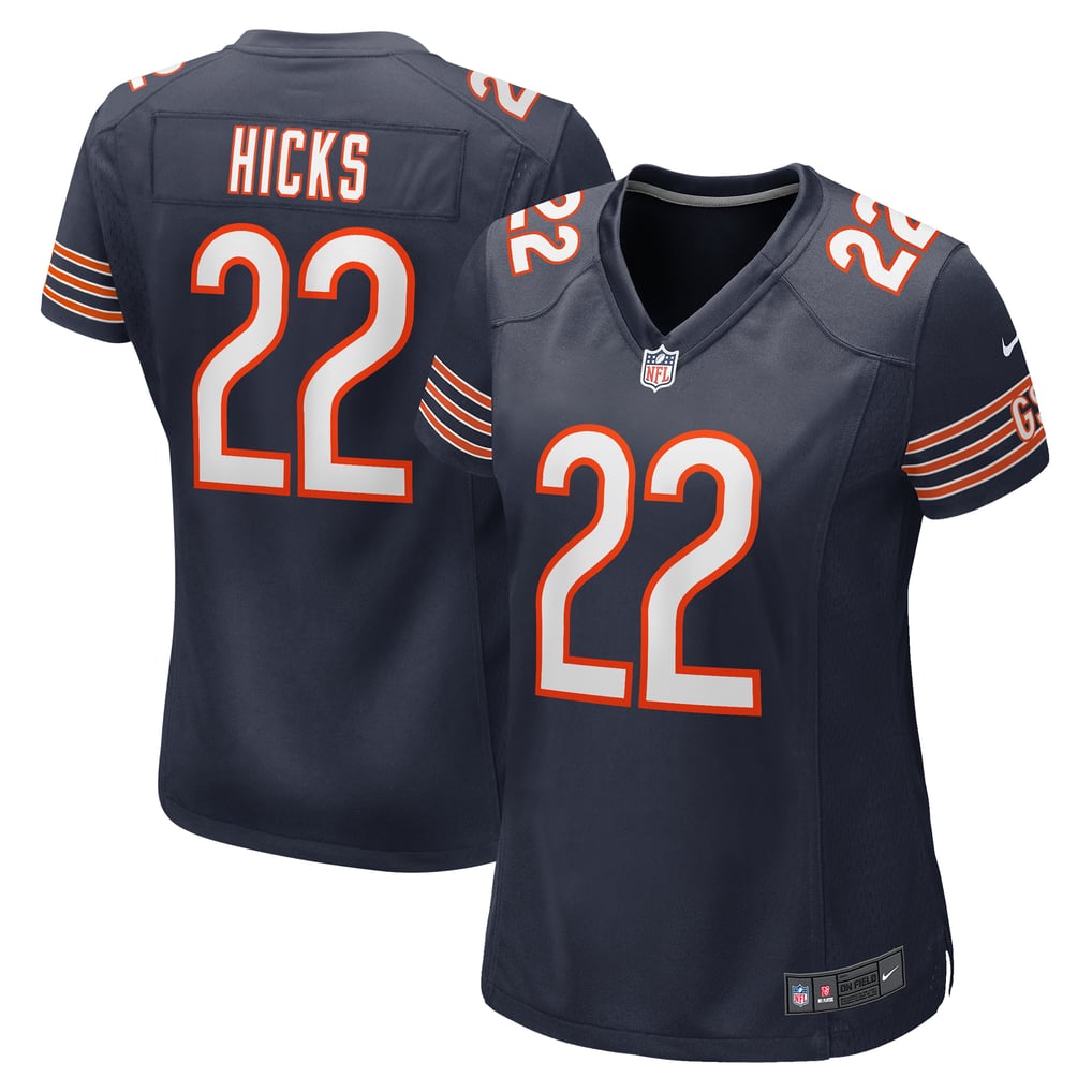 Women's Chicago Bears Elijah Hicks Nike Navy Team Game Jersey - Image 1