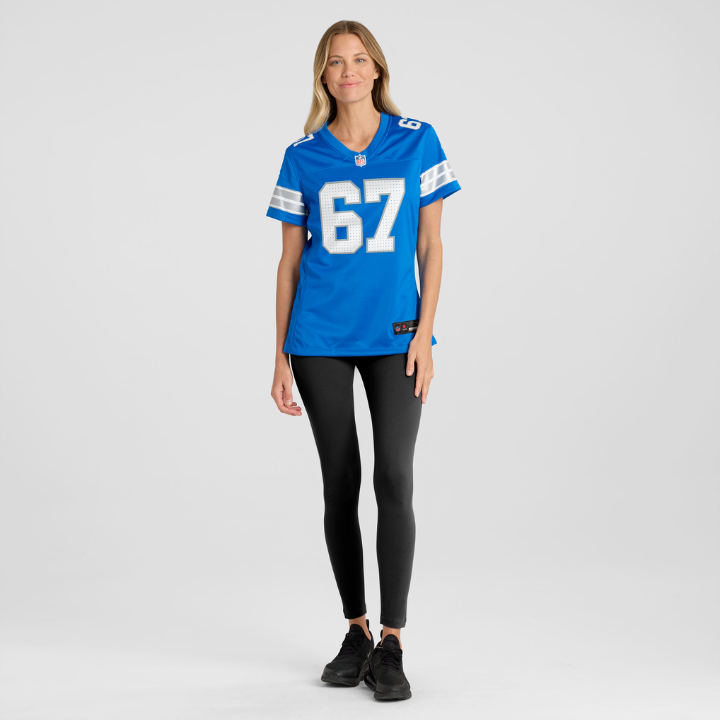Women's Detroit Lions Elijah Klein Nike Blue Team Game Jersey - Image 3