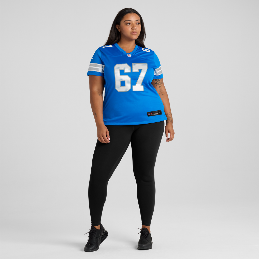 Women's Detroit Lions Elijah Klein Nike Blue Team Game Jersey - Image 5