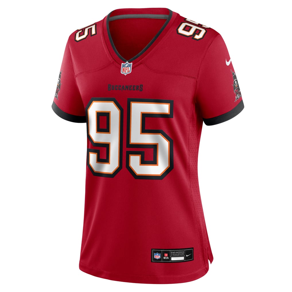 Women's Tampa Bay Buccaneers Elijah Roberts Nike  Red Team Game Jersey - Image 3