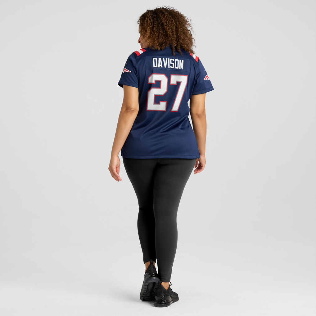 Women's New England Patriots Elliott Davison Nike Navy Team Game Jersey - Image 6