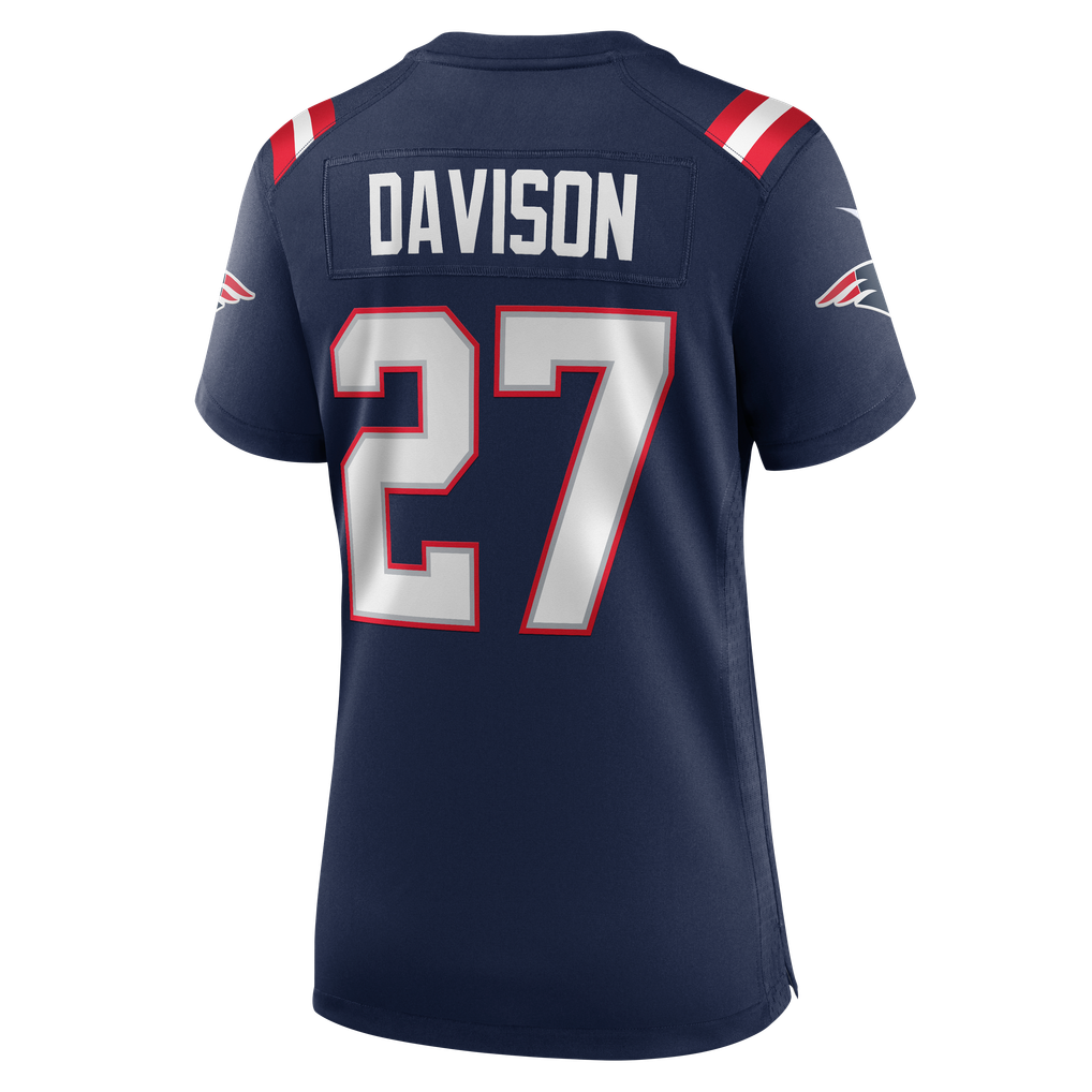 Women's New England Patriots Elliott Davison Nike Navy Team Game Jersey - Image 8