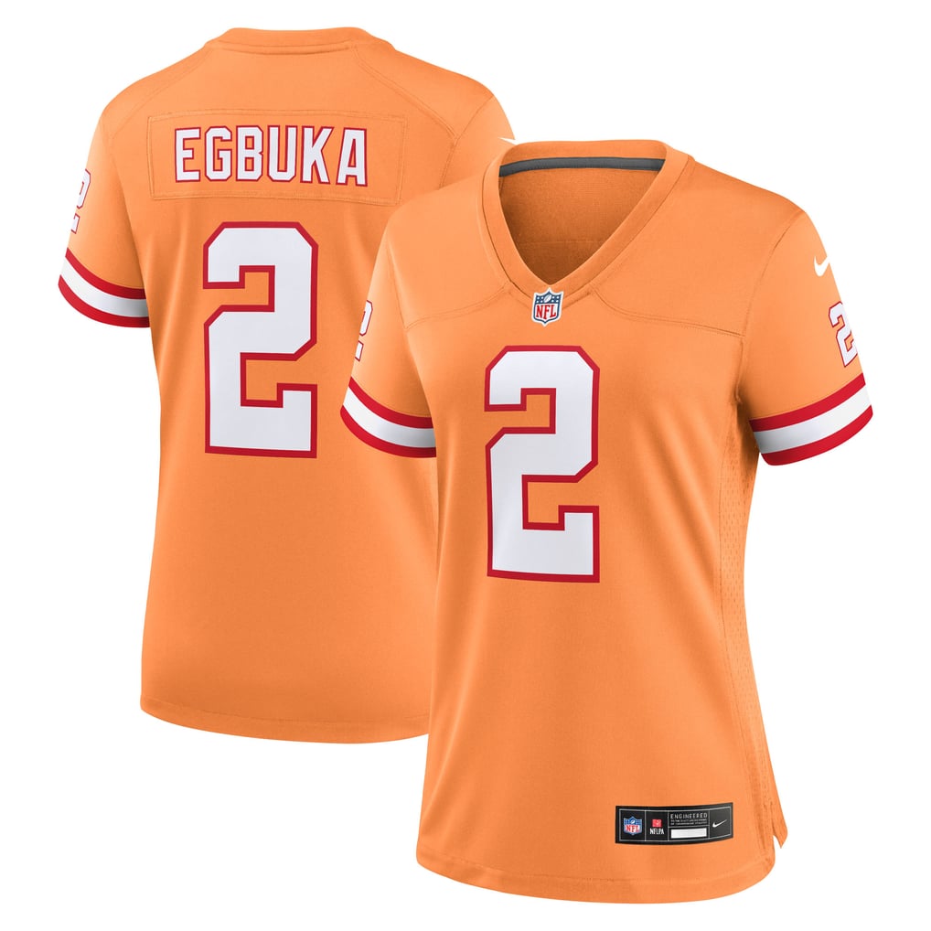 Women's  Tampa Bay Buccaneers Emeka Egbuka Nike Creamsicle Alternate 2  Game Jersey - Image 2