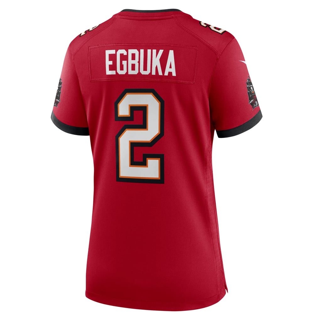 Women's  Tampa Bay Buccaneers Emeka Egbuka Nike Red Team  Game Jersey - Image 4