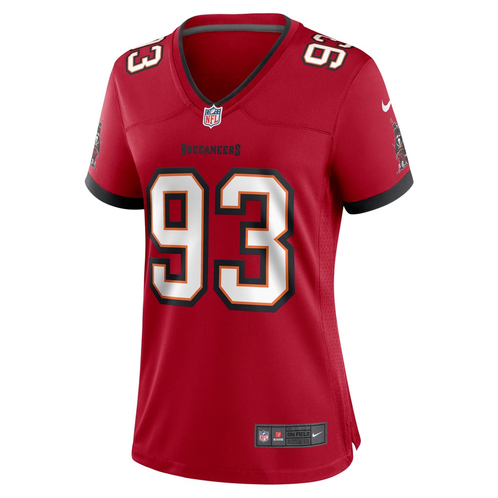 Women's Tampa Bay Buccaneers Eric Banks Nike  Red  Game Jersey - Image 3