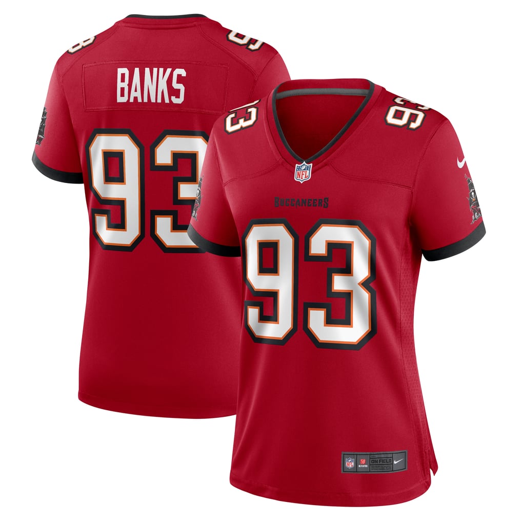 Women's Tampa Bay Buccaneers Eric Banks Nike  Red  Game Jersey - Image 1