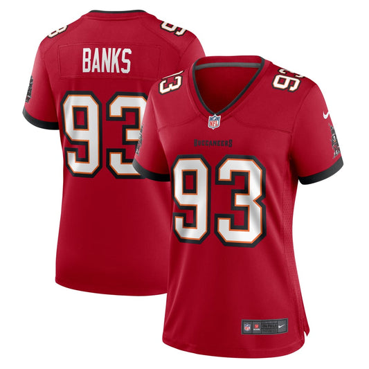 Women's Tampa Bay Buccaneers Eric Banks Nike  Red  Game Jersey - Image 1