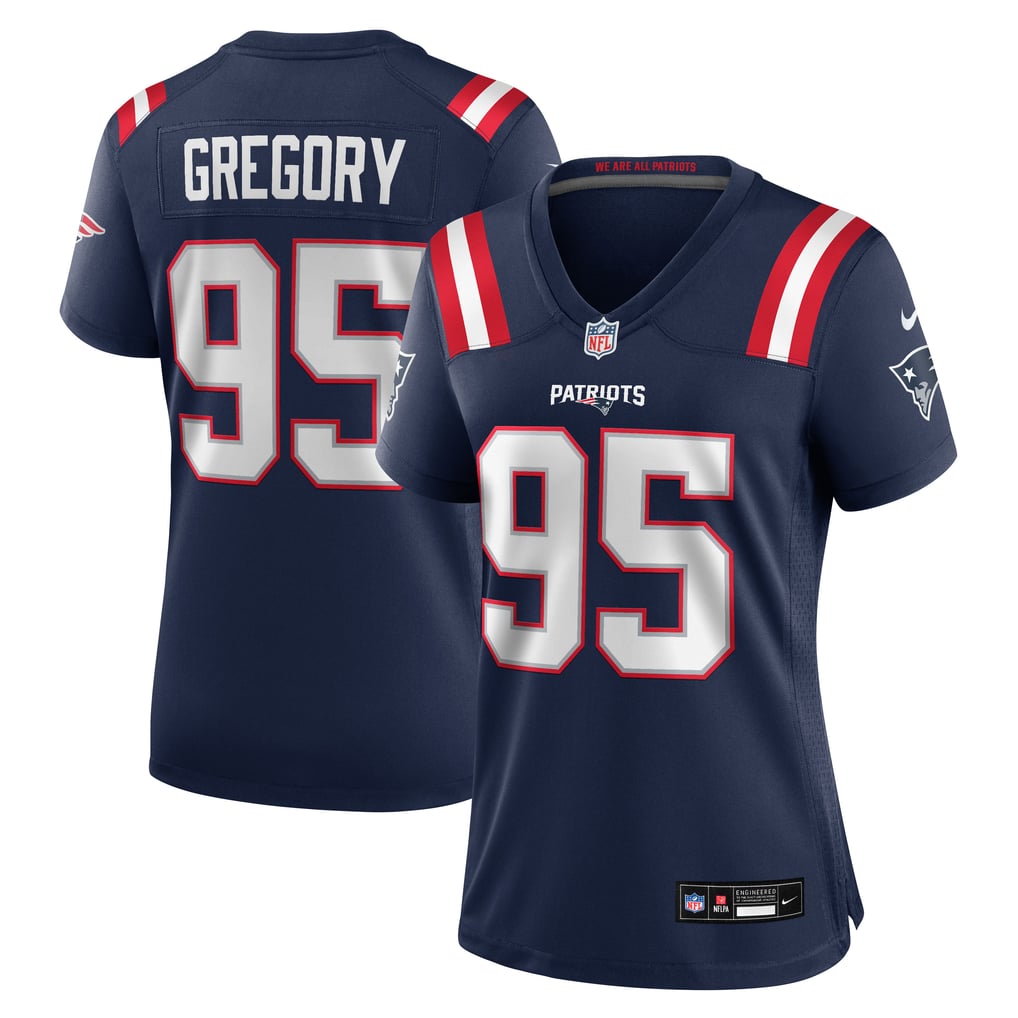 Women's New England Patriots Eric Gregory Nike Navy Team Game Jersey - Image 2