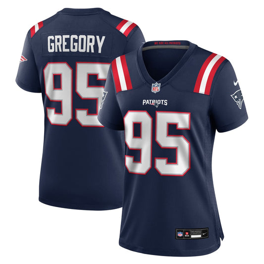 Women's New England Patriots Eric Gregory Nike Navy Team Game Jersey - Image 1