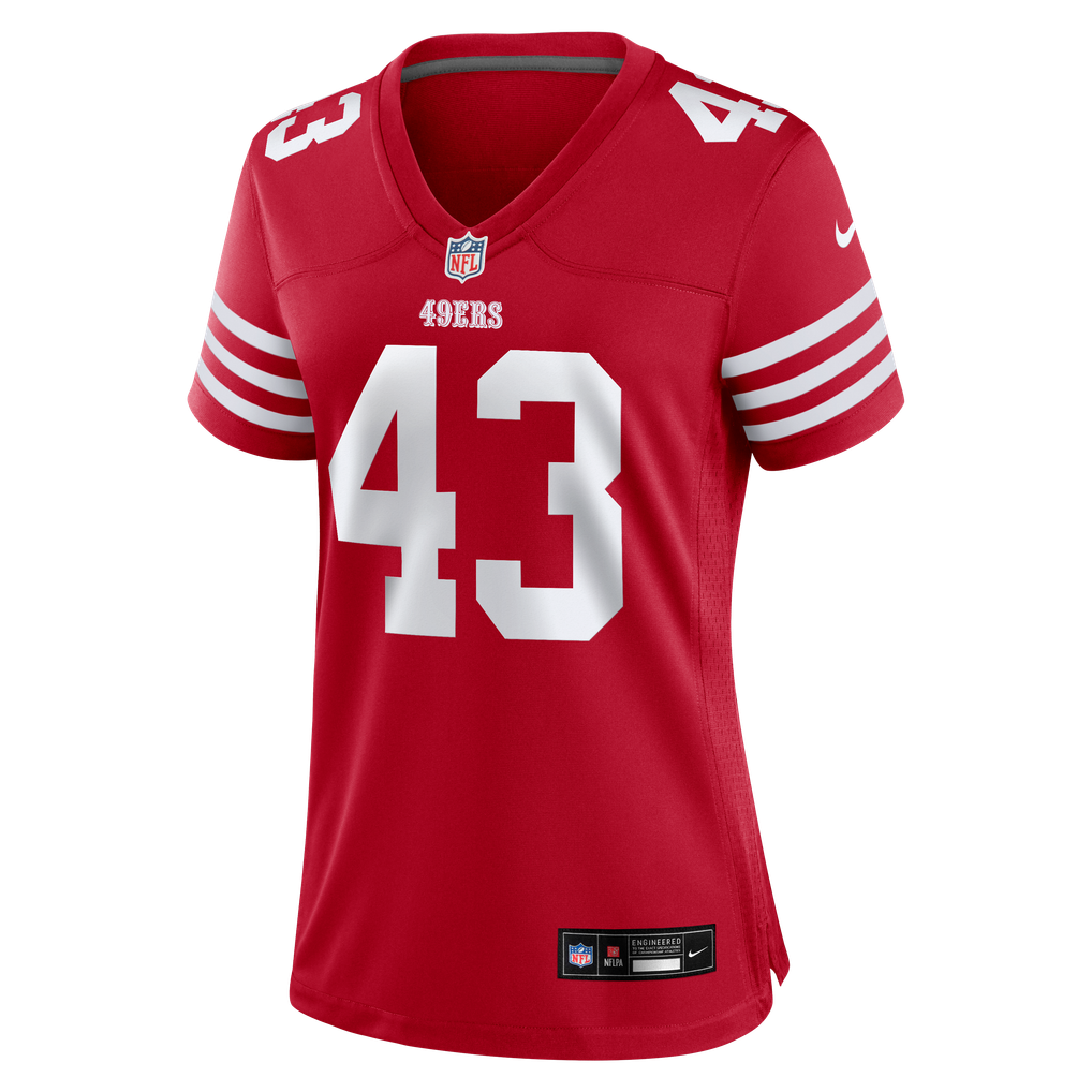 Women's San Francisco 49ers Eric Kendricks Nike  Scarlet  Game Jersey - Image 3