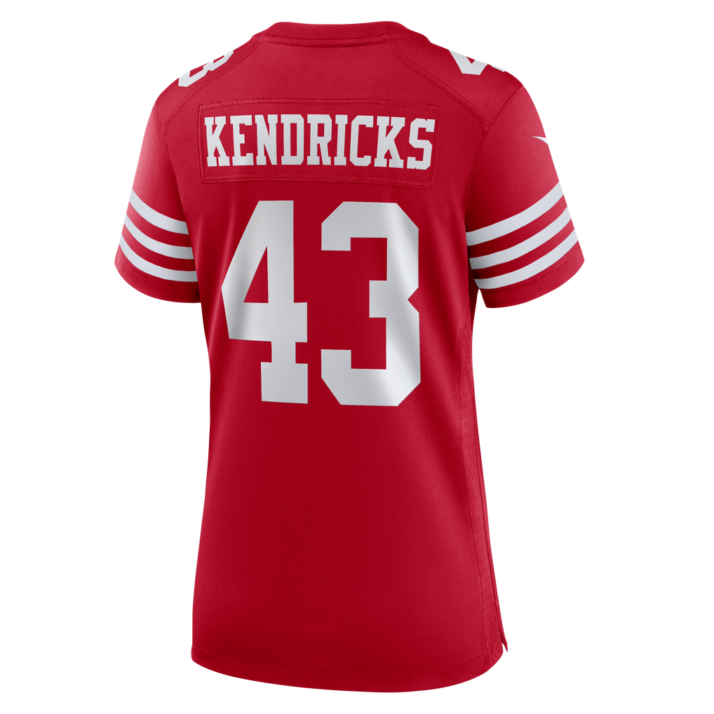Women's San Francisco 49ers Eric Kendricks Nike  Scarlet  Game Jersey - Image 4