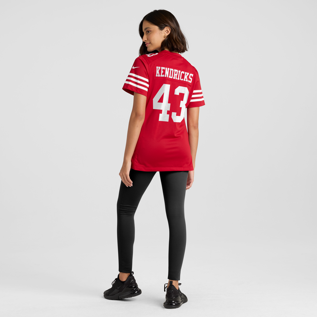 Women's San Francisco 49ers Eric Kendricks Nike  Scarlet  Game Jersey - Image 6