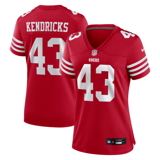 Women's San Francisco 49ers Eric Kendricks Nike  Scarlet  Game Jersey - Image 1