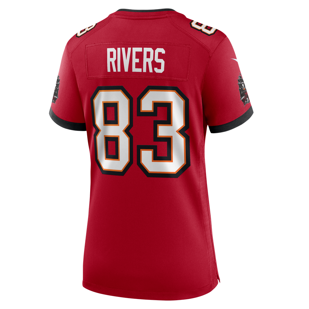Women's Tampa Bay Buccaneers Eric Rivers Nike Red Team Game Jersey - Image 8