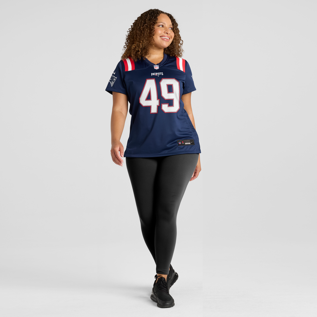 Women's New England Patriots Erick Hunter Nike Navy Team Game Jersey - Image 5