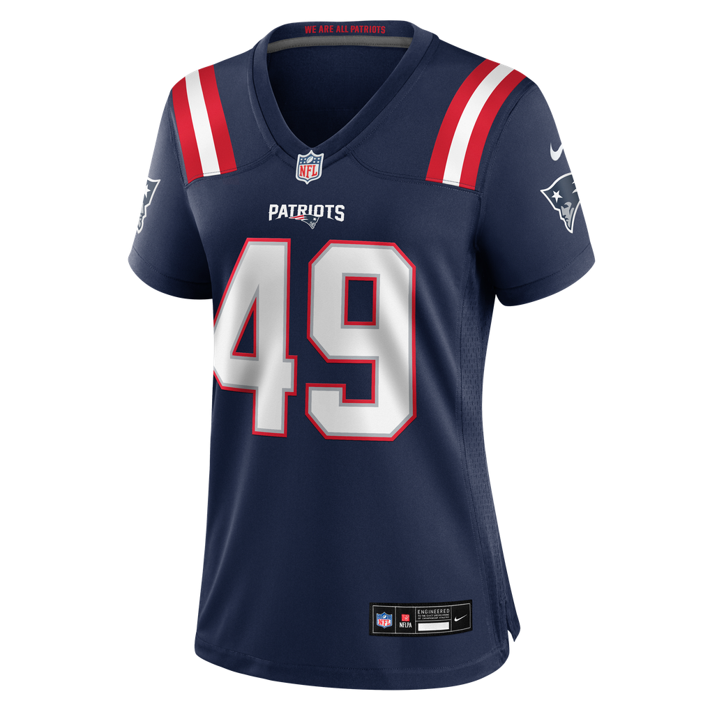 Women's New England Patriots Erick Hunter Nike Navy Team Game Jersey - Image 7