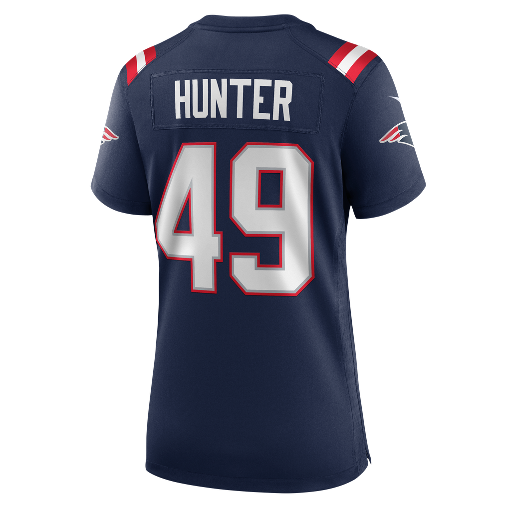 Women's New England Patriots Erick Hunter Nike Navy Team Game Jersey - Image 8