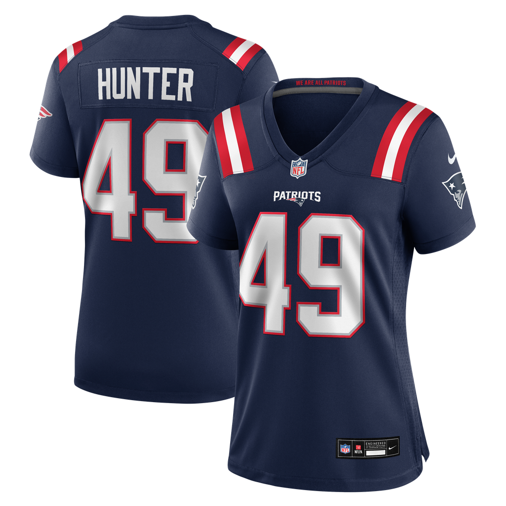 Women's New England Patriots Erick Hunter Nike Navy Team Game Jersey - Image 1