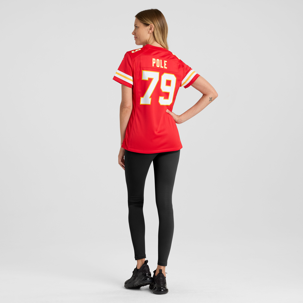 Women's Kansas City Chiefs Esa Pole Nike  Red Team Game Jersey - Image 6