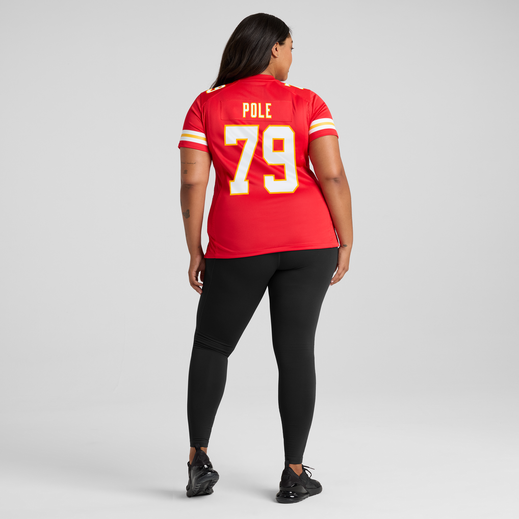 Women's Kansas City Chiefs Esa Pole Nike  Red Team Game Jersey - Image 8