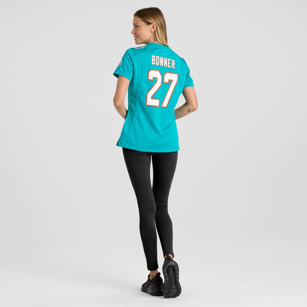 Women's Miami Dolphins Ethan Bonner Nike  Aqua  Game Jersey - Image 6