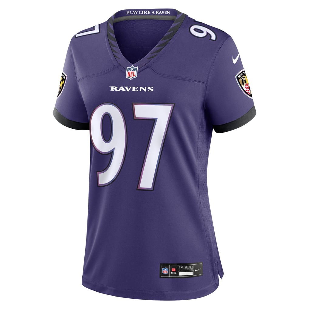 Women's Baltimore Ravens Ethan Burke Nike Purple Team Game Jersey