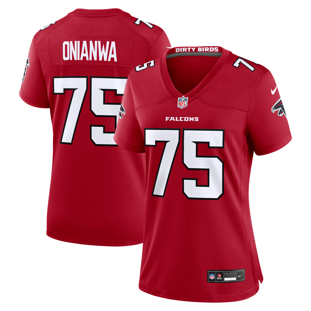 Women's Atlanta Falcons Ethan Onianwa Nike Red Team Game Jersey