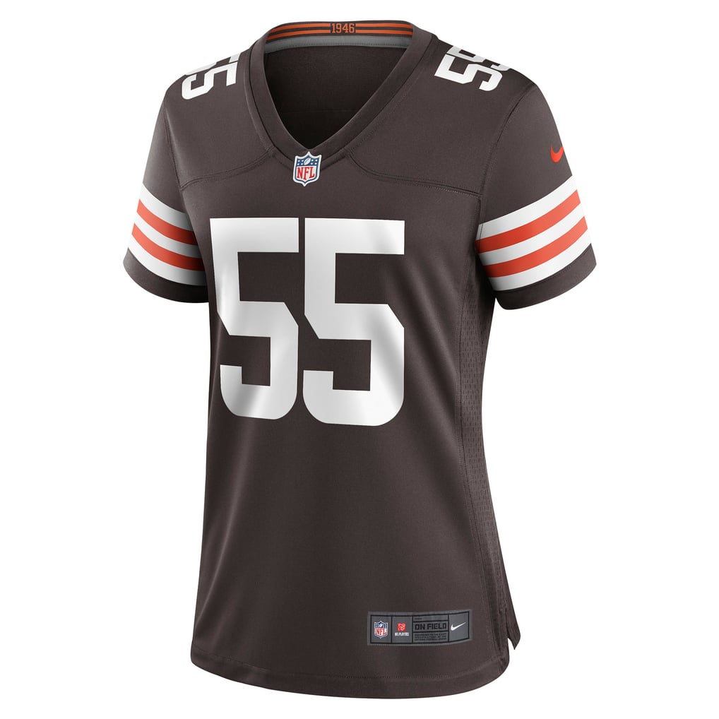 Women's Cleveland Browns Ethan Pocic Nike Brown Game Jersey - Image 3