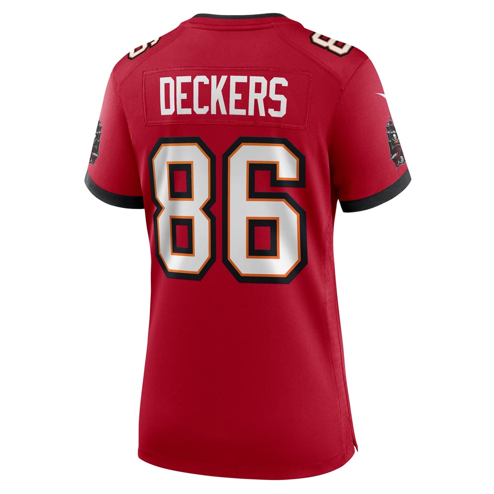 Women's Tampa Bay Buccaneers Evan Deckers Nike  Red Team Game Jersey - Image 4