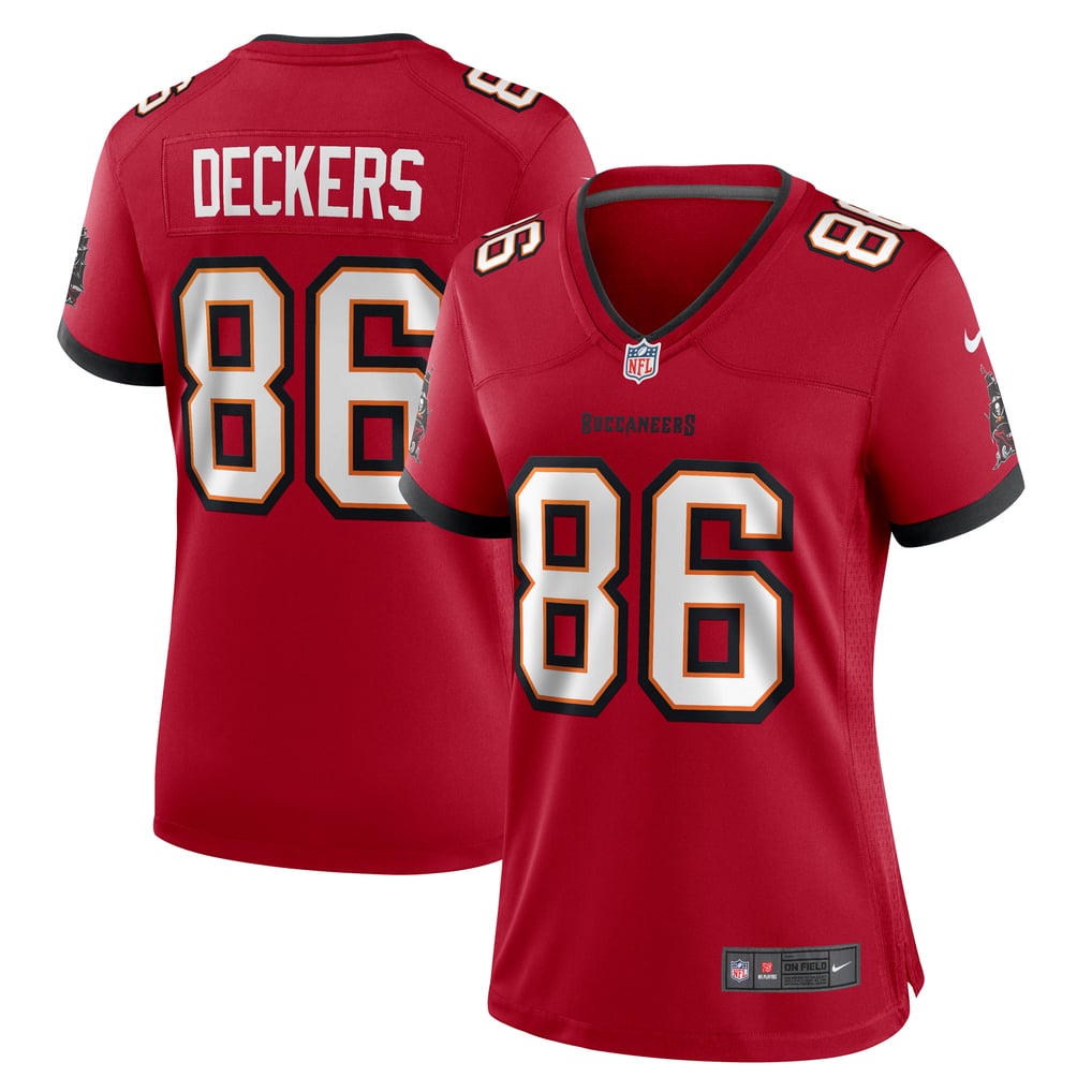 Women's Tampa Bay Buccaneers Evan Deckers Nike  Red Team Game Jersey - Image 1