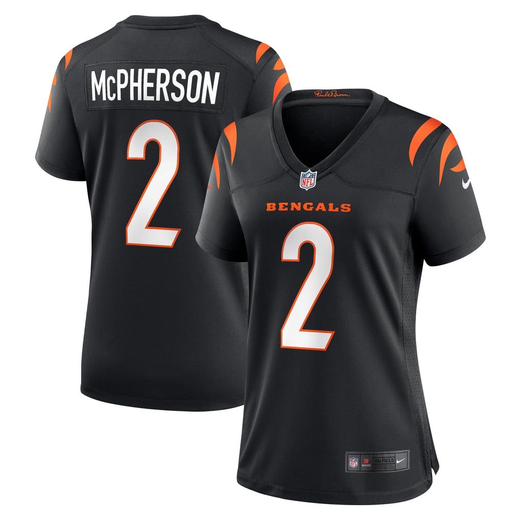 Women's Cincinnati Bengals Evan McPherson Nike Black Game Jersey - Image 1
