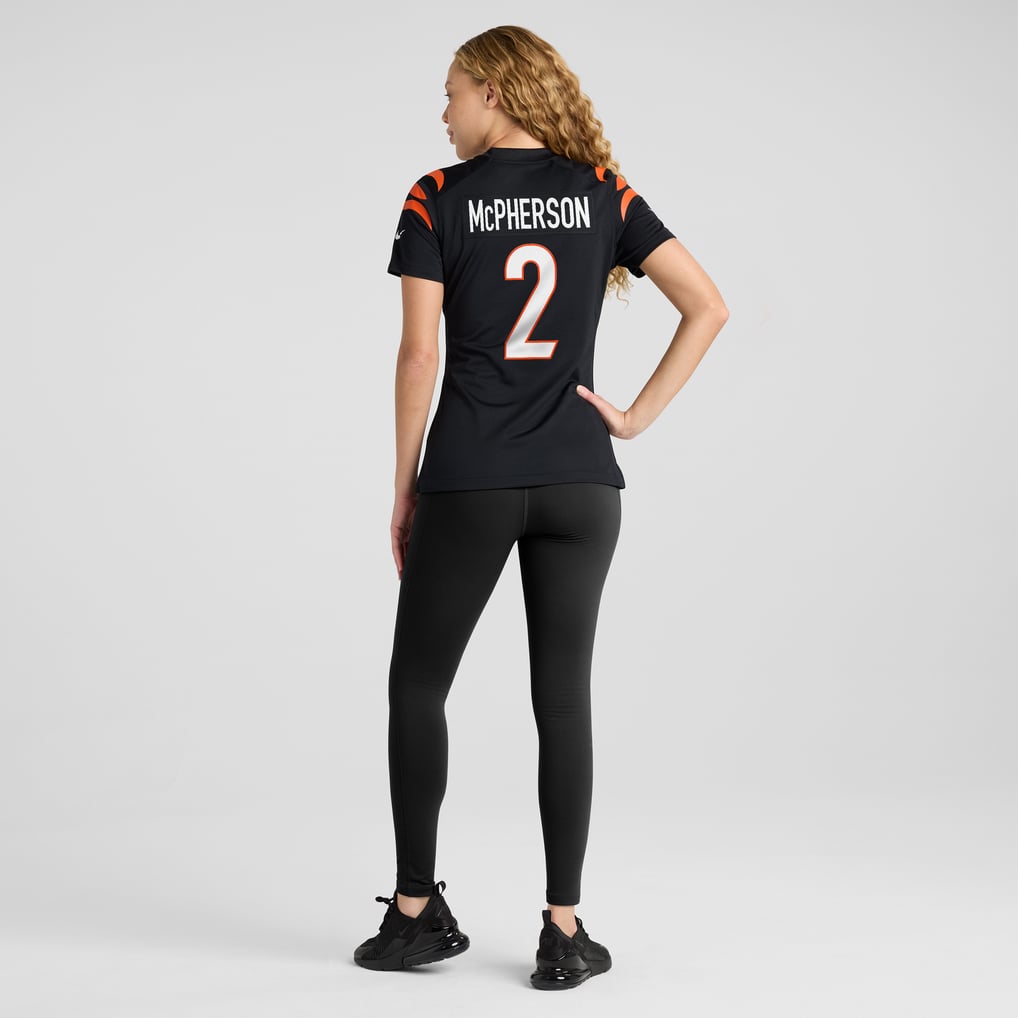 Women's Cincinnati Bengals Evan McPherson Nike Black Game Jersey - Image 6