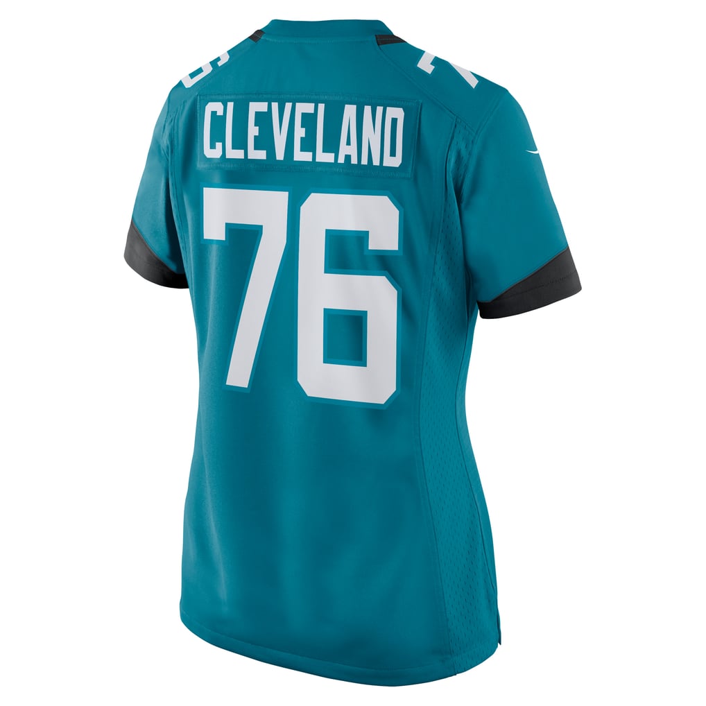 Women's Jacksonville Jaguars Ezra Cleveland Nike  Teal  Game Jersey - Image 4