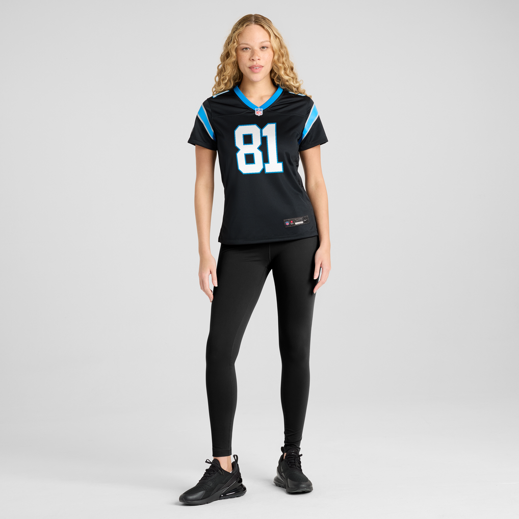 Women's Carolina Panthers Feleipe Franks Nike Black Team Game Jersey - Image 3