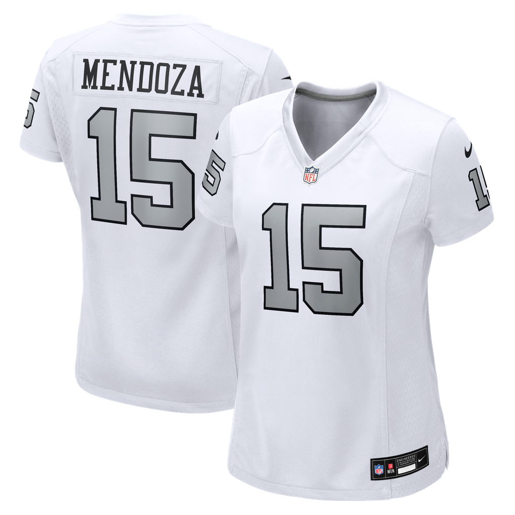 Women's Las Vegas Raiders Fernando Mendoza Nike White Alternate Game Jersey - Image 1