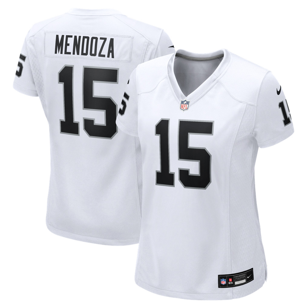 Women's Las Vegas Raiders Fernando Mendoza Nike White Game Player Jersey - Image 2