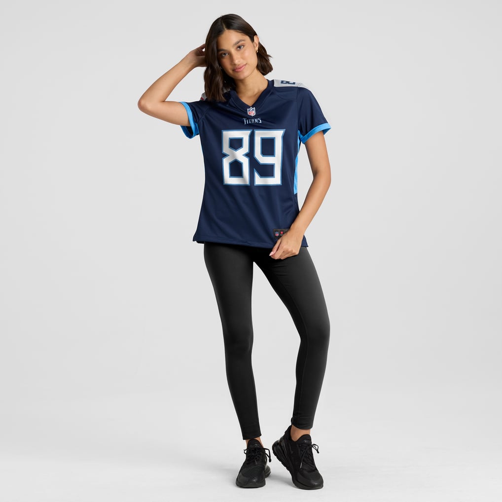 Women's Tennessee Titans Frank Wycheck Nike Navy Game Retired Player Jersey - Image 5
