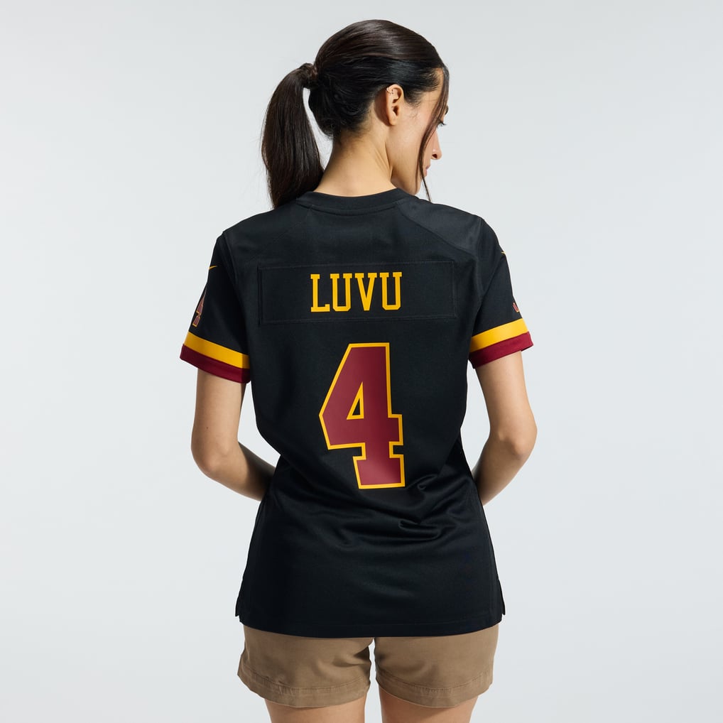 Women's Washington Commanders Frankie Luvu Nike Black Hail Raiser Alternate Game Jersey - Image 4