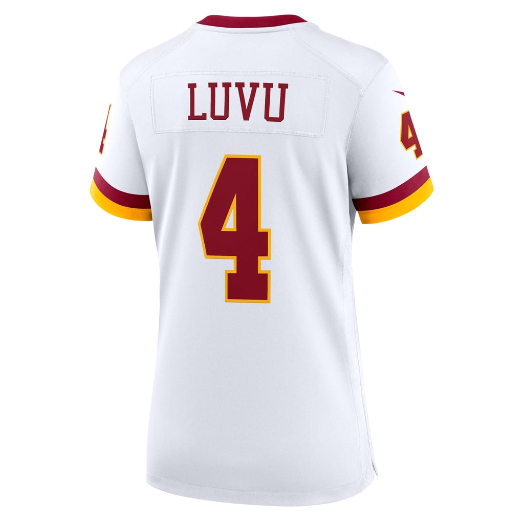 Women's Washington Commanders Frankie Luvu Nike White Game Super Bowl Era Jersey - Image 4