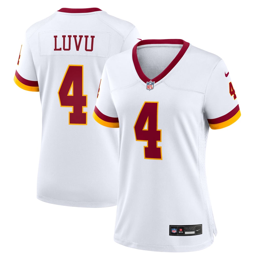 Women's Washington Commanders Frankie Luvu Nike White Game Super Bowl Era Jersey - Image 1