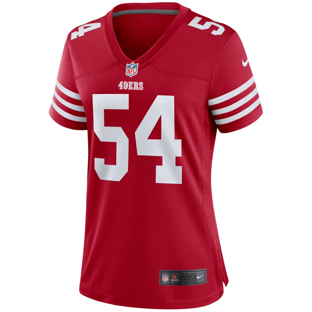 Women's San Francisco 49ers Fred Warner Nike Scarlet Player Jersey - Image 3