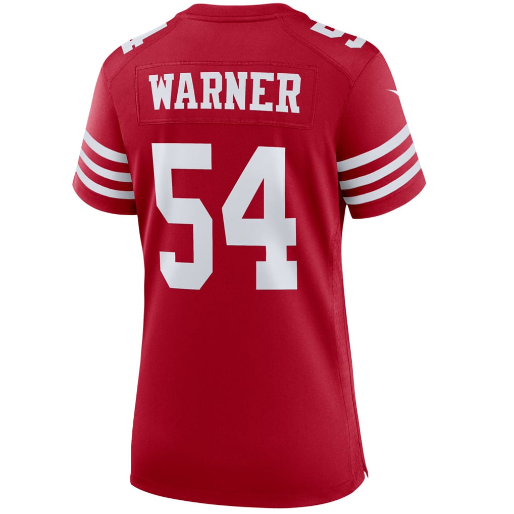 Women's San Francisco 49ers Fred Warner Nike Scarlet Player Jersey - Image 4