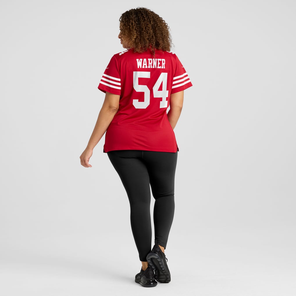 Women's San Francisco 49ers Fred Warner Nike Scarlet Player Jersey - Image 8