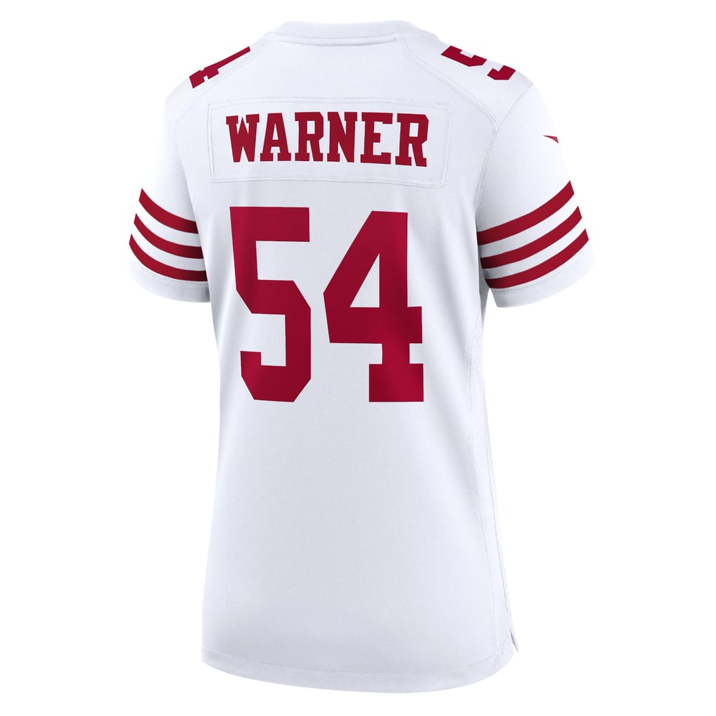 Women's San Francisco 49ers Fred Warner Nike White Game Jersey - Image 4