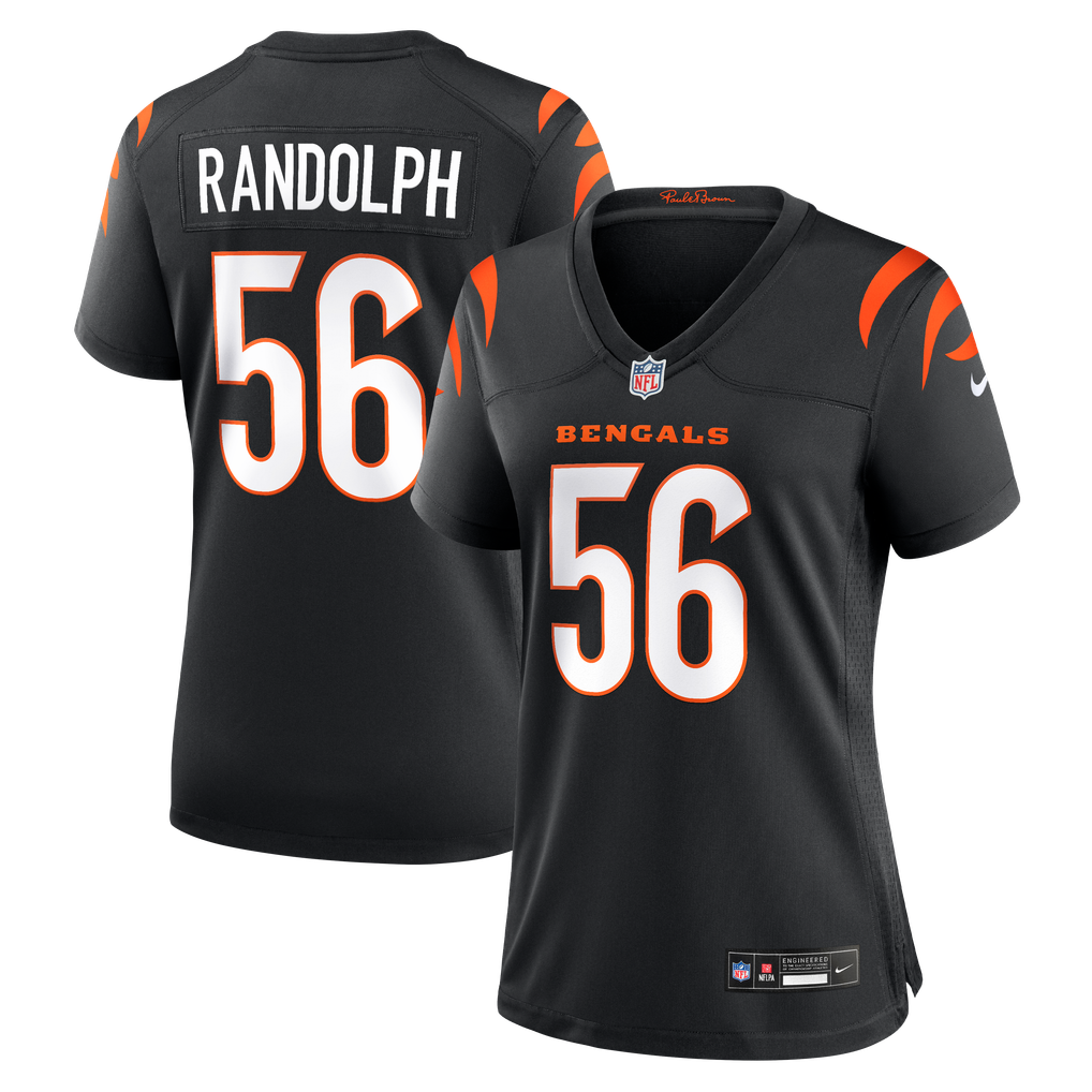 Women's Cincinnati Bengals Garmon Randolph Nike Black Team Game Jersey - Image 2