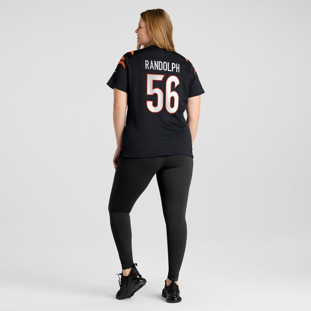 Women's Cincinnati Bengals Garmon Randolph Nike Black Team Game Jersey - Image 6