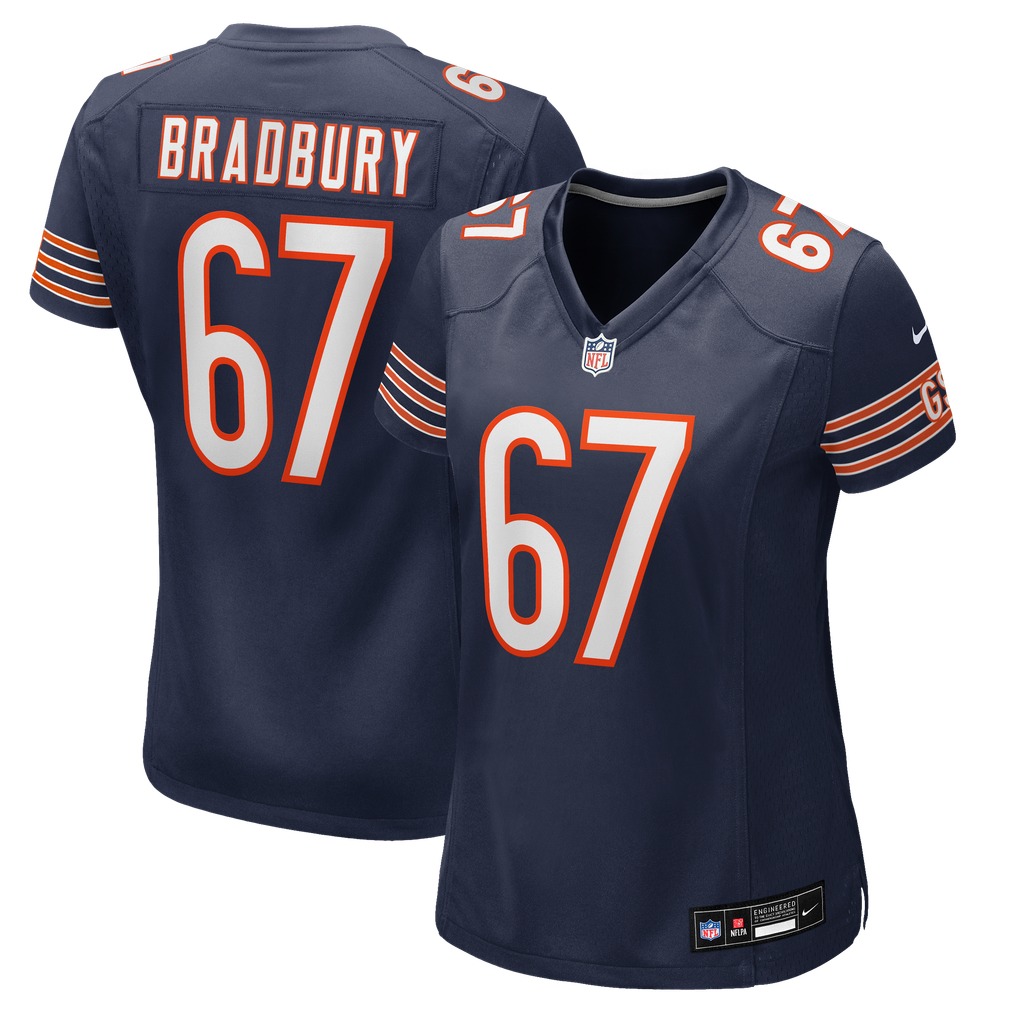 Women's Chicago Bears Garrett Bradbury Nike Navy Team Game Jersey - Image 2