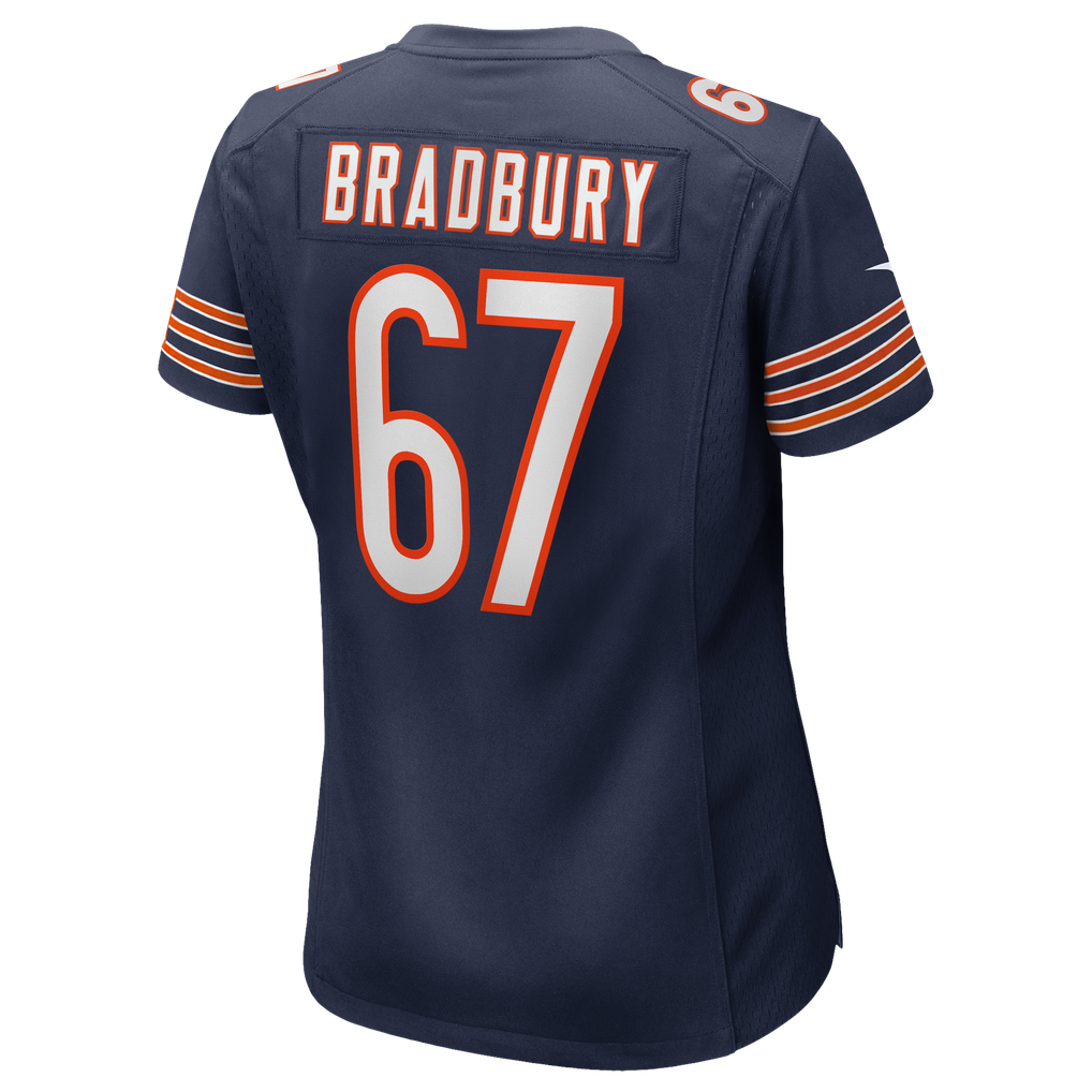Women's Chicago Bears Garrett Bradbury Nike Navy Team Game Jersey - Image 8