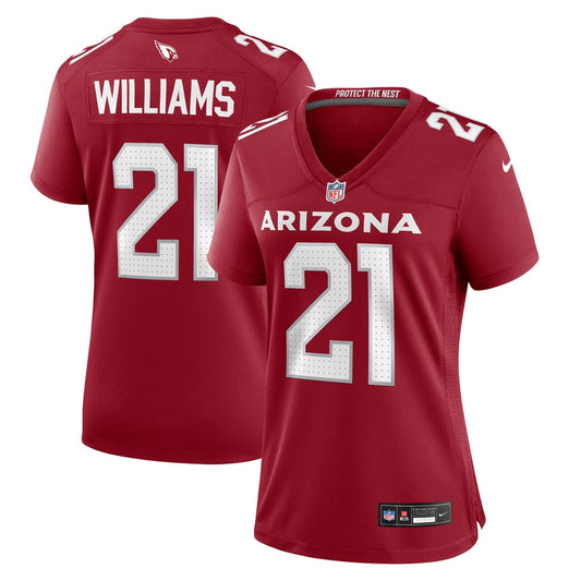 Women's Arizona Cardinals Garrett Williams Nike  Cardinal  Game Jersey - Image 1